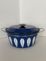 Blue Cathrineholm Pot W/Handles