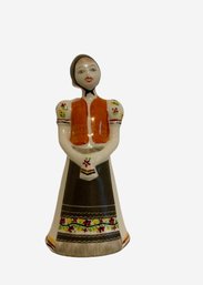 Hollohaza Hunary Woman Figurnine