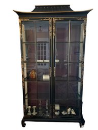 Drexel Black Lacquer Cabinet