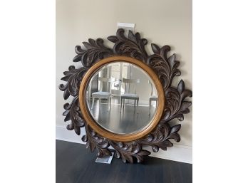 Wood Sunburst Mirror