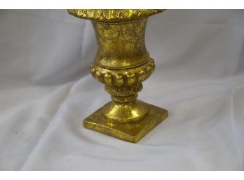 Gold-painted Ceramic Urn