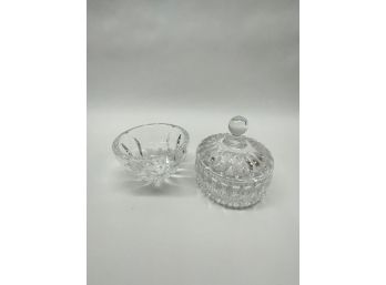 2 Crystal Dishes