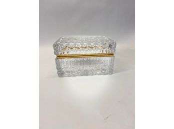 French Cut Glass Vanity Box