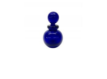 Seguso Murano Cobalt Blue Perfume Bottle