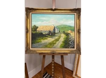 Oil Painting Irish Countryside Signed Kevin Callahan