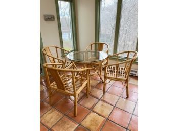 Bamboo Table And 4 Chairs