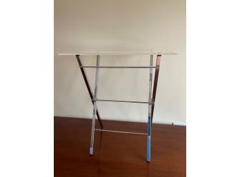 Pair Of Lucite Folding Tables