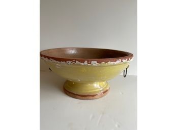 Glazed Terra Cotta Bowl Or Planter