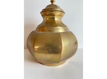 Lidded Brass Style Container