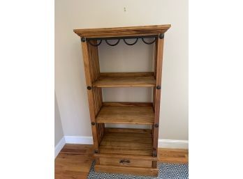 Wood Shelf With Drawer