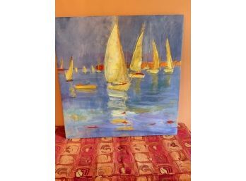 Sailboats Art On Canvas