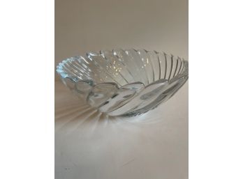 Vintage Glass Platter And Bowl