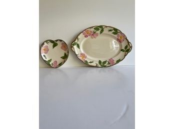 Franciscan China Heart Plate And Platter