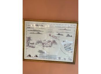 Virgin Island Framed Lithograph