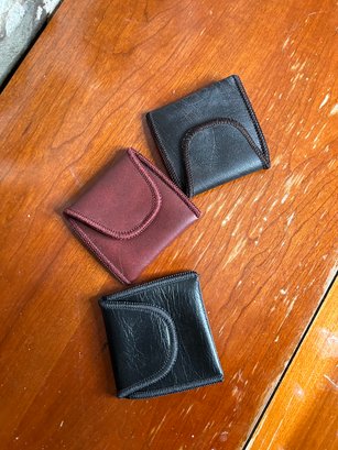 Set Of 5 Leather Wallets