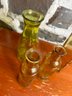 Yellow Glass Bottle Set Of 4
