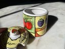 Joie De Vivre Confiture Fruit Jelly Jar Canister With Lid
