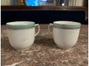 Teal And Gold Teacups