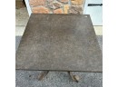 Square Table With Metal Base