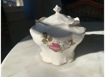 House Of Webster Roses Prussian Cracker Bowl With Lid