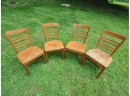 Vintage Wood School House Chairs Restoration Project