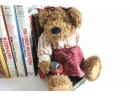 Teddy Bear Bookends With Children's Books