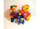 Disney Plush Tigger, Winnie The Pooh And Eyeore