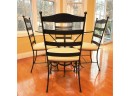 Charleston Forge Iron Base Table And Chairs