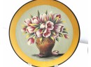Tulip Design Decorative Plates Set Of Three