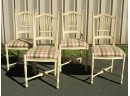 Yellow Sheaf Back Dining Chairs Set Of Four
