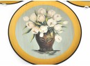 Tulip Design Decorative Plates Set Of Three