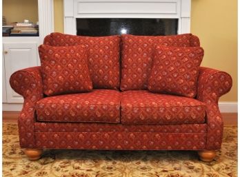 Red Floral Loveseat