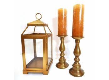 Lantern And Candleholders