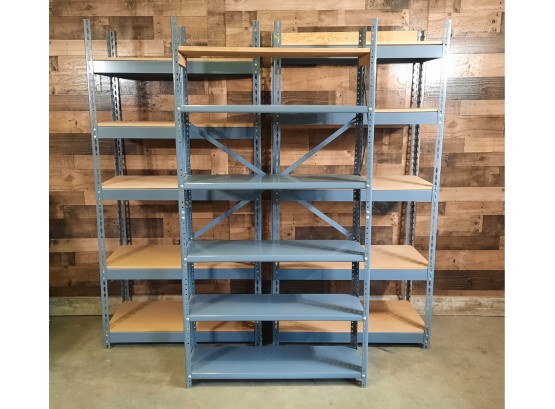 Metal Storage Shelves Set Of Three