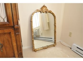 Gold Mirror With Shell Design