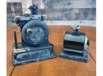 Antique Retail Price Label Maker And Mystery Piece