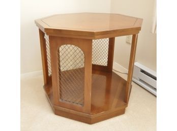 Octagonal Wood Accent Table End Table MCM