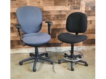 Rolling Office Desk Chairs, Two Chairs