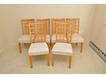 Palliser Blond Wood Dining Chairs Set Of 6
