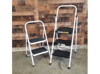 Small Folding Ladders Set Of Two