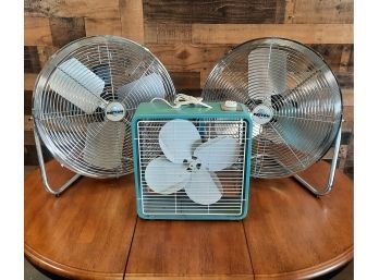 Patton High Velocity Fans And Vintage Box Fan