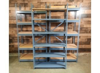 Metal Storage Shelves Set Of Three