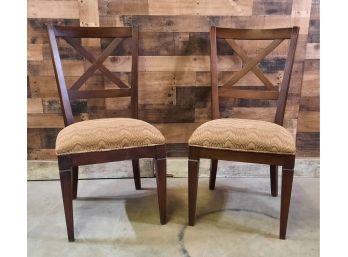 Ethan Allen Dining Chairs Pair