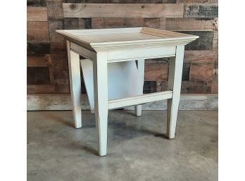 Cream End Table Lamp Table