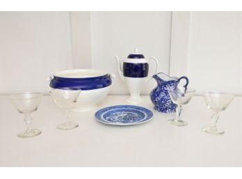 Blue And White China Lot