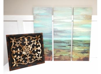Triptych Print And Shadow Box Wall Decor