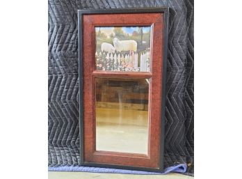 Mirror With Sheep Print