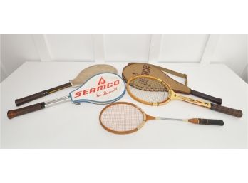 Vintage Tennis Racket Collection