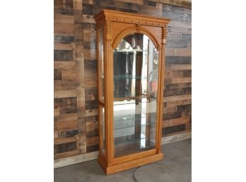 Sliding Door Glass Curio Cabinet