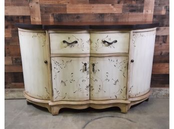 Painted Curved Front Sideboard